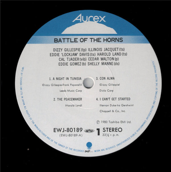 Various - Aurex Jazz Festival '80 - Battle Of The Horns (Vinyl, LP, Album) Very Good Plus (VG+) / Very Good Plus (VG+)
