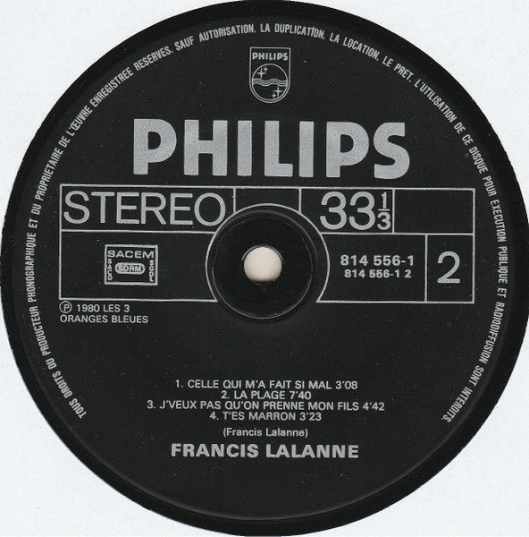 Francis Lalanne - Francis Lalanne (Vinyl, LP, Album, Reissue, Stereo)
