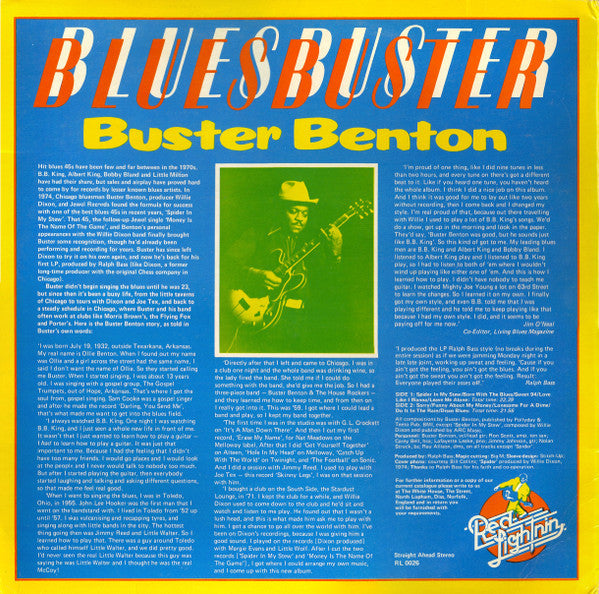 Buster Benton - Bluesbuster (Vinyl, LP, Album, Reissue)