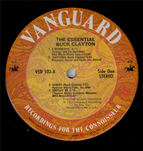 Buck Clayton - The Essential Buck Clayton (2xVinyl, LP, Compilation, Stereo) Very Good (VG) / Very Good Plus (VG+)