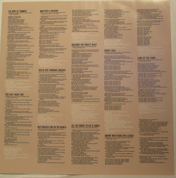 Don Henley - Building The Perfect Beast (Vinyl, LP, Album, Stereo)