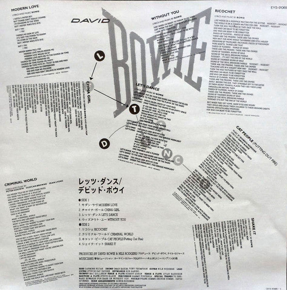 David Bowie - Let's Dance (Vinyl, LP, Album, Limited Edition, Pictu...