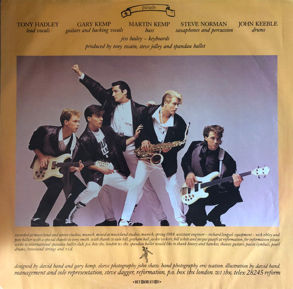 Spandau Ballet - Parade (Vinyl, LP, Album, Stereo) Good Plus (G+) / Very Good (VG)