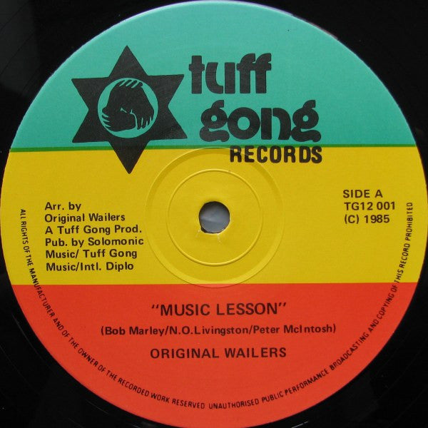 The Wailers - Music Lesson / Nice Time (Vinyl, 12") Good Plus (G+) / Very Good Plus (VG+)