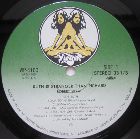 Robert Wyatt - Ruth Is Stranger Than Richard (Vinyl, LP, Album, Reissue) Very Good Plus (VG+) / Very Good (VG)
