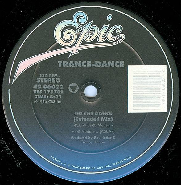 Trance Dance - Do The Dance (Vinyl, 12", 33 ⅓ RPM) Very Good (VG) / Very Good (VG)