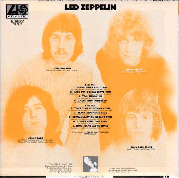 Led Zeppelin - Led Zeppelin (Vinyl, LP, Album, Reissue) Very Good (VG) / Very Good Plus (VG+)