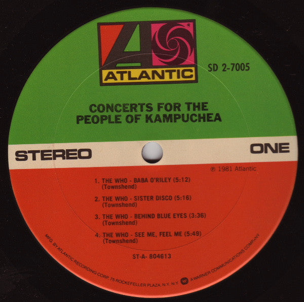 Various - Concerts For The People Of Kampuchea (2xVinyl, LP, Album, Stereo) Very Good Plus (VG+) / Very Good Plus (VG+)