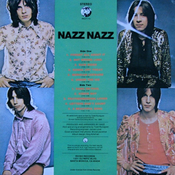 Nazz - Nazz Nazz (Vinyl, LP, Album, Reissue) Very Good Plus (VG+) / Very Good Plus (VG+)