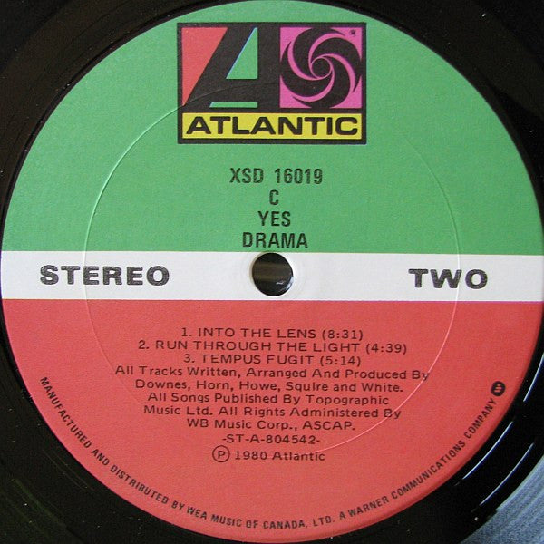 Yes - Drama (Vinyl, LP, Album) Very Good (VG) / Fair (F)