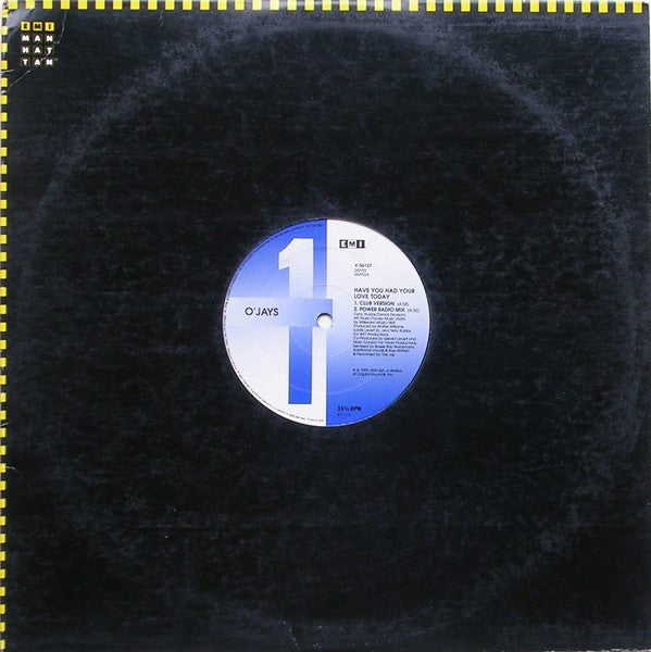 The O'Jays - Have You Had Your Love Today (Vinyl, 12", 33 ⅓ RPM, Single) Very Good Plus (VG+) / Very Good Plus (VG+)