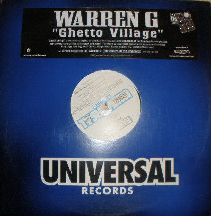 Warren G - Ghetto Village (Vinyl, 12", Single, 33 ⅓ RPM) Very Good (VG) / Very Good (VG)