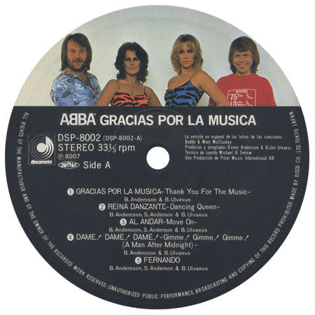 ABBA - Gracias Por La Musica (Vinyl, LP, Album)