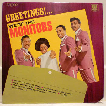 The Monitors - Greetings!... We're The Monitors (Vinyl, LP, Album) Very Good (VG) / Fair (F)