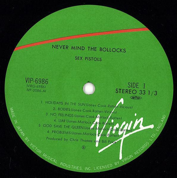 Sex Pistols - Never Mind The Bollocks Here's The Sex Pistols (Vinyl...