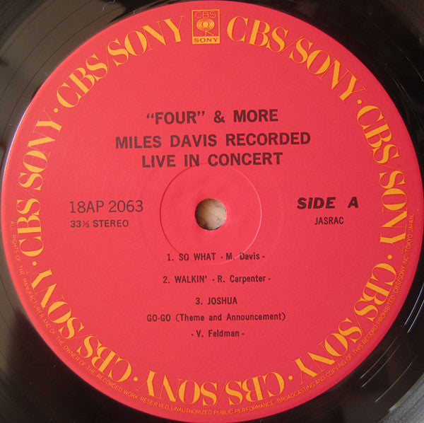 Miles Davis - 'Four' & More (Recorded Live In Concert) (Vinyl, LP, ...