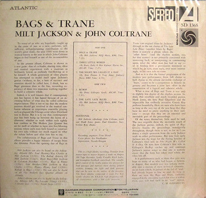 Milt Jackson - Bags & Trane (Vinyl, LP, Album, Reissue)