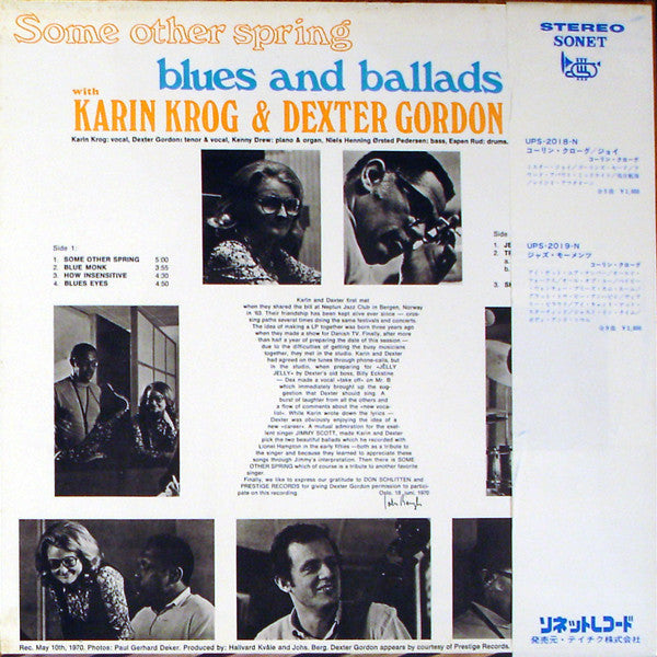 Karin Krog - Some Other Spring, Blues And Ballads (Vinyl, LP, Album)