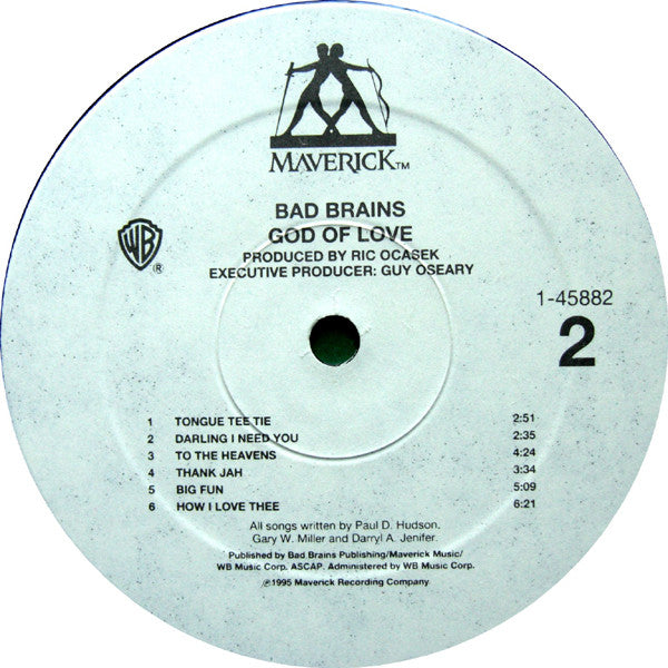 Bad Brains - God Of Love (Vinyl, LP, Album) Near Mint (NM or M-) / Near Mint (NM or M-)