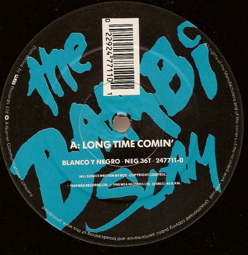 The Bambi Slam - Long Time Comin' (Vinyl, 12", 45 RPM, Single) Very Good Plus (VG+) / Very Good Plus (VG+)