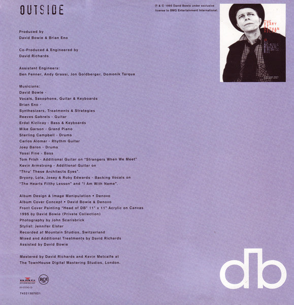 David Bowie - Excerpts From Outside (The Nathan Adler Diaries: A Hyper Cycle) (Vinyl, LP, Album) Very Good Plus (VG+) / Very Good Plus (VG+)