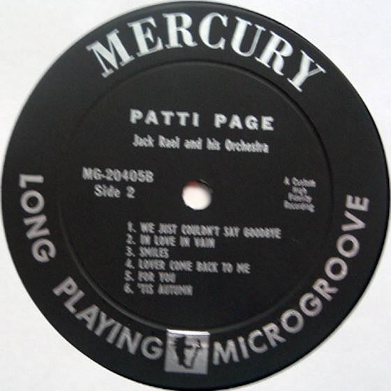 Patti Page - Indiscretion (Vinyl, LP, Album, Mono) Good Plus (G+) / Very Good (VG)