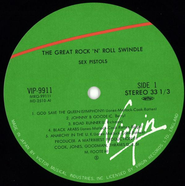 Sex Pistols - The Great Rock 'N' Roll Swindle (2xVinyl, LP, Album, Reissue) Near Mint (NM or M-) / Very Good Plus (VG+)