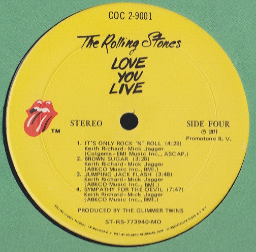 The Rolling Stones - Love You Live (2xVinyl, LP, Album, Stereo) Near Mint (NM or M-) / Very Good Plus (VG+)