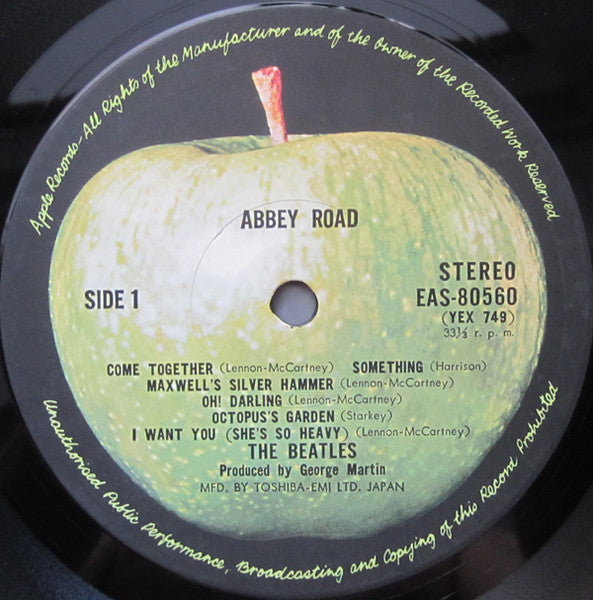 The Beatles - Abbey Road = アビイ・ロード (Vinyl, LP, Album, Reissue, Stereo)
