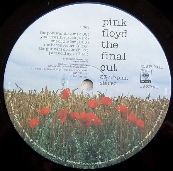 Pink Floyd - The Final Cut (Vinyl, LP, Album)
