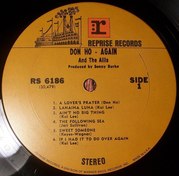 Don Ho - Don Ho - Again (Vinyl, LP, Album, Reissue, Stereo) Very Good (VG) / Very Good Plus (VG+)