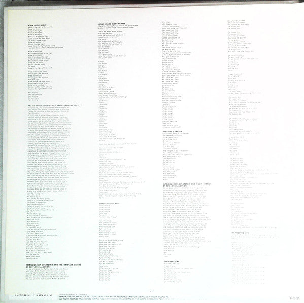 Aretha Franklin - One Lord, One Faith, One Baptism (2xVinyl, LP, Album) Very Good Plus (VG+) / Very Good (VG)