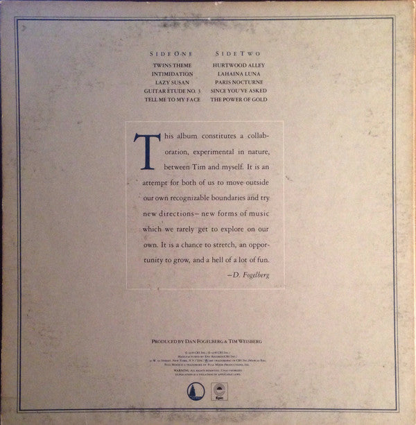 Dan Fogelberg - Twin Sons Of Different Mothers (Vinyl, LP, Album, Stereo) Very Good (VG) / Very Good (VG)