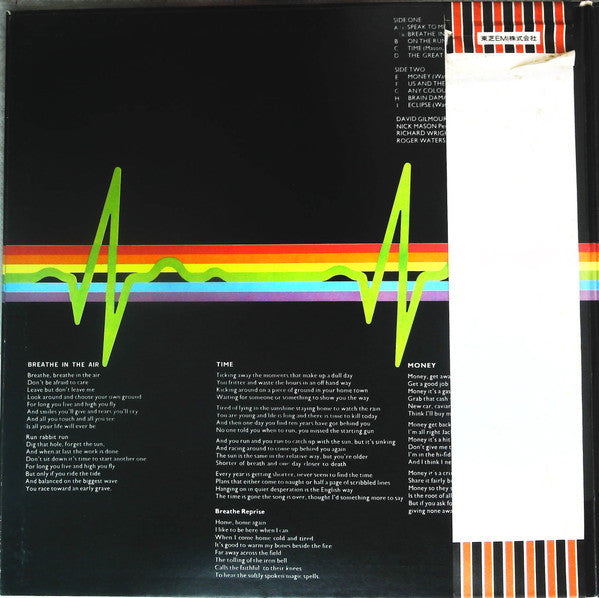Pink Floyd - The Dark Side Of The Moon = 狂気 (Vinyl, LP, Album, Repress, Stereo) Very Good Plus (VG+) / Very Good Plus (VG+)