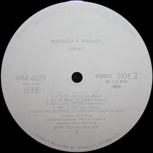 Wrabit - Wrough & Wready (Vinyl, LP, Album, Promo) Very Good Plus (VG+) / Very Good Plus (VG+)
