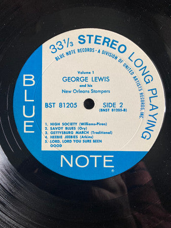 George Lewis And His New Orleans Stompers - George Lewis And His New Orleans Stompers (Volume 1) (Vinyl, LP, Reissue, Stereo) Very Good Plus (VG+) / Very Good Plus (VG+)