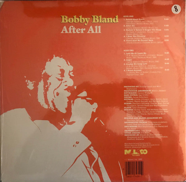 Bobby Bland - After All (Vinyl, LP, Album, Stereo) Very Good Plus (VG+) / Very Good (VG)