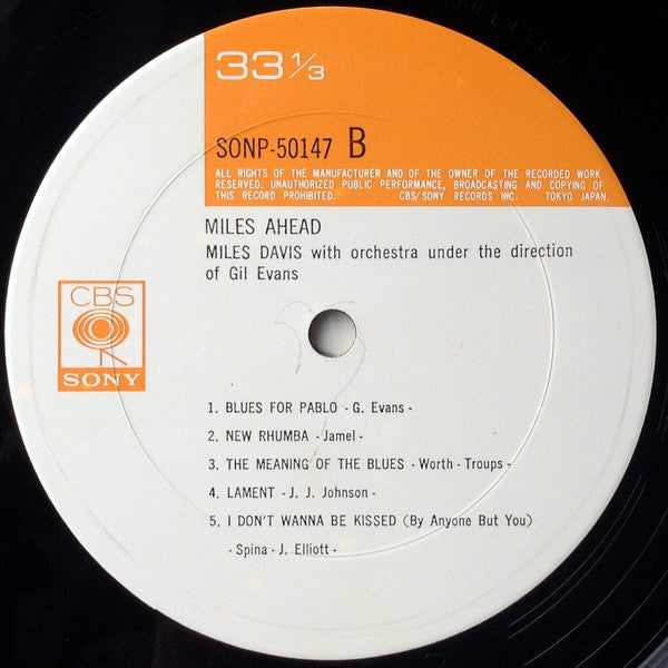 Miles Davis + 19 - Miles Ahead (Vinyl, LP, Album, Reissue, Mono) Near Mint (NM or M-) / Very Good Plus (VG+)