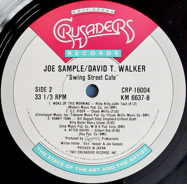 Joe Sample - Swing Street Cafe (Vinyl, LP, Album, Repress) Very Good Plus (VG+) / Very Good (VG)