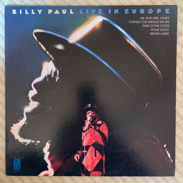 Billy Paul - Live In Europe (Vinyl, LP, Album, Stereo) Very Good Plus (VG+) / Very Good (VG)