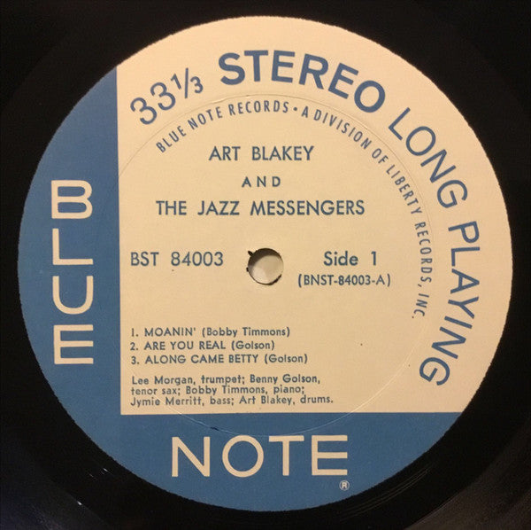 Art Blakey & The Jazz Messengers - Moanin' (Vinyl, LP, Album, Reissue, Stereo) Very Good Plus (VG+) / Very Good Plus (VG+)