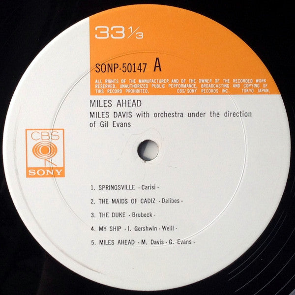 Miles Davis + 19 - Miles Ahead (Vinyl, LP, Album, Reissue, Mono) Near Mint (NM or M-) / Very Good Plus (VG+)