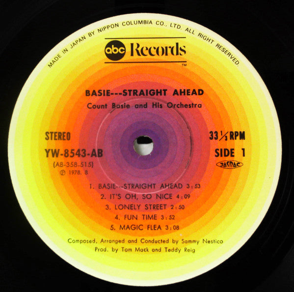 Count Basie Orchestra - Basie Straight Ahead (Vinyl, LP, Album, Repress) Very Good Plus (VG+) / Very Good (VG)