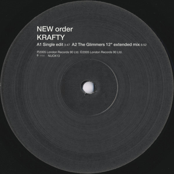 New Order - Krafty (Vinyl, 12", 33 ⅓ RPM, Single) Very Good (VG) / Very Good (VG)
