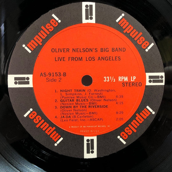Oliver Nelson's Big Band - Live From Los Angeles (Vinyl, LP, Album, Stereo) Very Good (VG) / Very Good (VG)