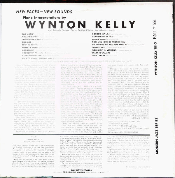 Wynton Kelly Trio - New Faces – New Sounds: Wynton Kelly Piano Interpretations (Vinyl, LP, Promo, Reissue, Mono) Very Good Plus (VG+) / Very Good (VG)