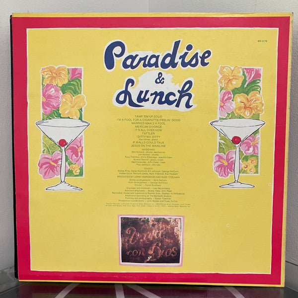Ry Cooder - Paradise And Lunch (Vinyl, LP, Album, Reissue) Very Good Plus (VG+) / Very Good Plus (VG+)