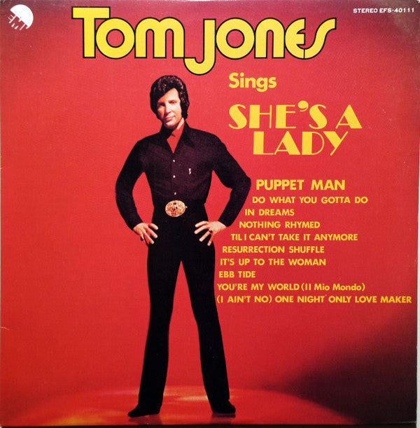 Tom Jones - Tom Jones Sings She's A Lady = シーズ・ア・レディー/トム・ジョーンズ・グランプリ (Vinyl, LP, Album, Reissue, Stereo) Very Good Plus (VG+) / Very Good Plus (VG+)