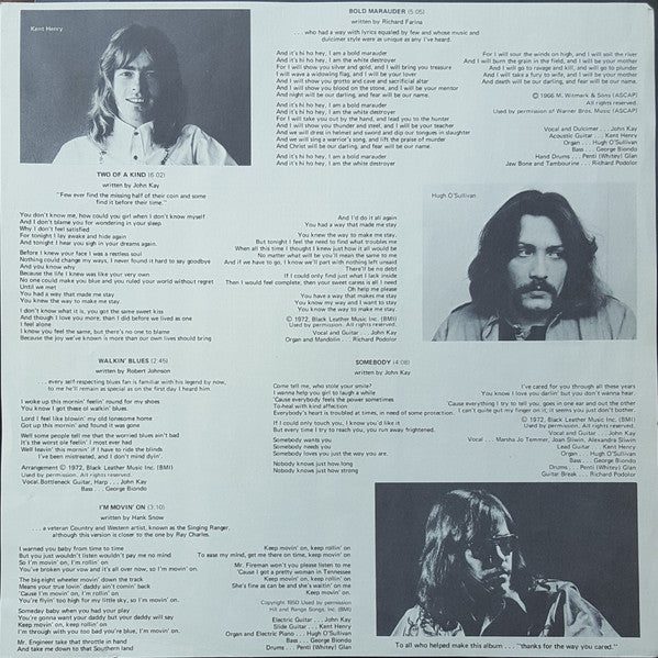 John Kay - Forgotten Songs & Unsung Heroes (Vinyl, LP, Album, Club Edition, Stereo) Very Good (VG) / Very Good (VG)