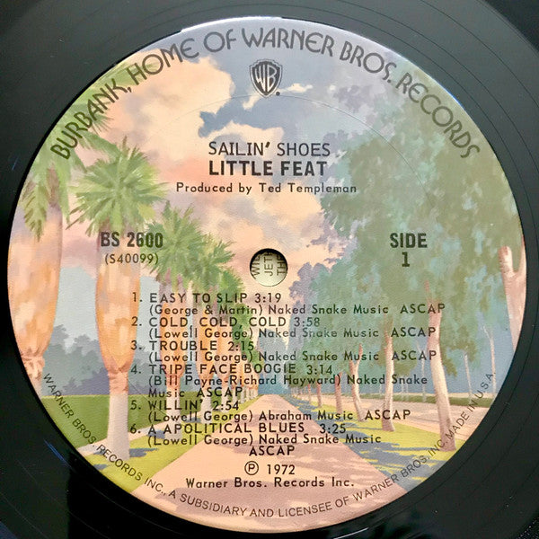 Little Feat - Sailin' Shoes (Vinyl, LP, Album, Repress) Very Good (VG) / Very Good (VG)